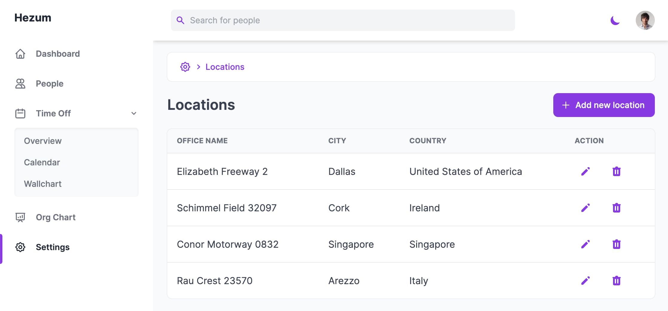 Inbox user interface