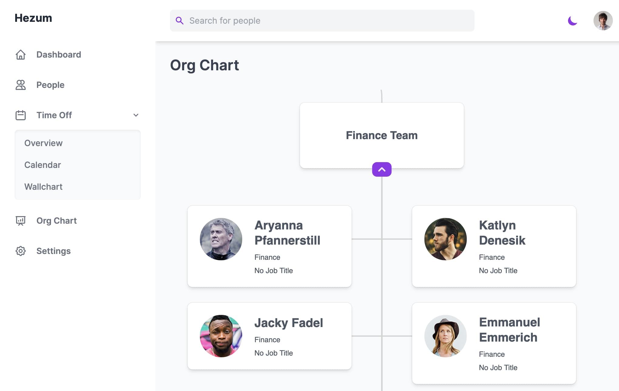 Customer profile user interface